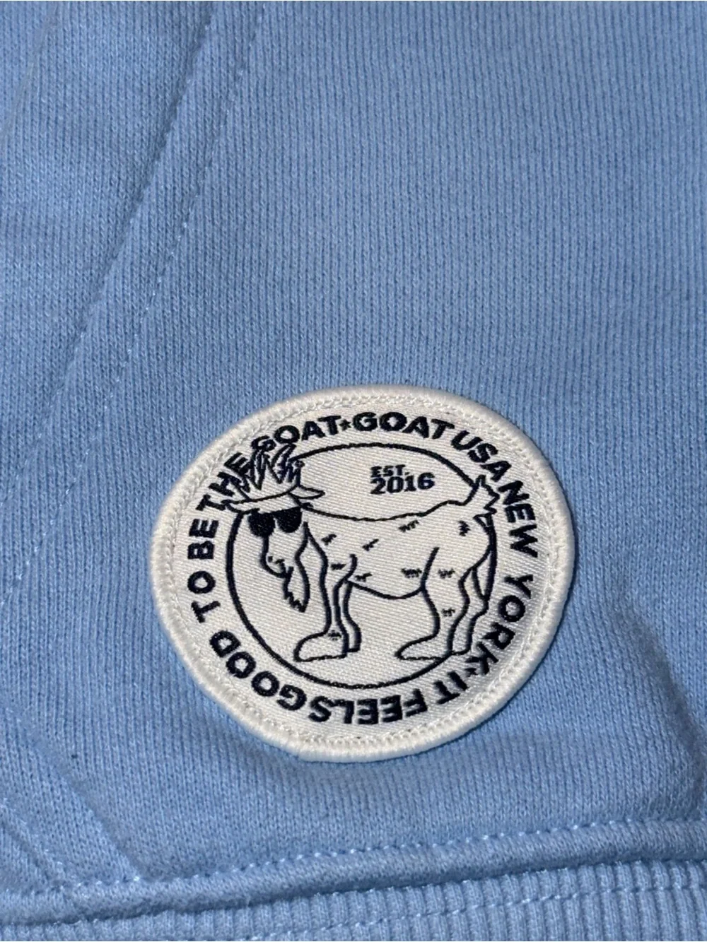 Light Blue Crewneck Hoodie Sweater - GOAT USA